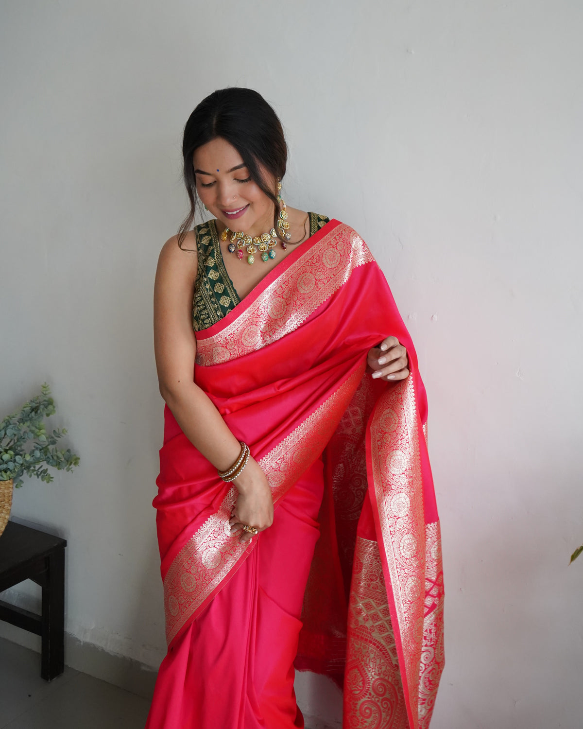 PURE BANARASI SILK SAREE WITH ZARI WEAVING