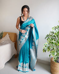 PURE BANARASI SILK SAREE WITH ZARI WEAVING