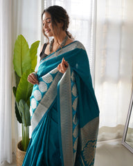 PURE BANARASI SILK SAREE WITH ZARI WEAVING