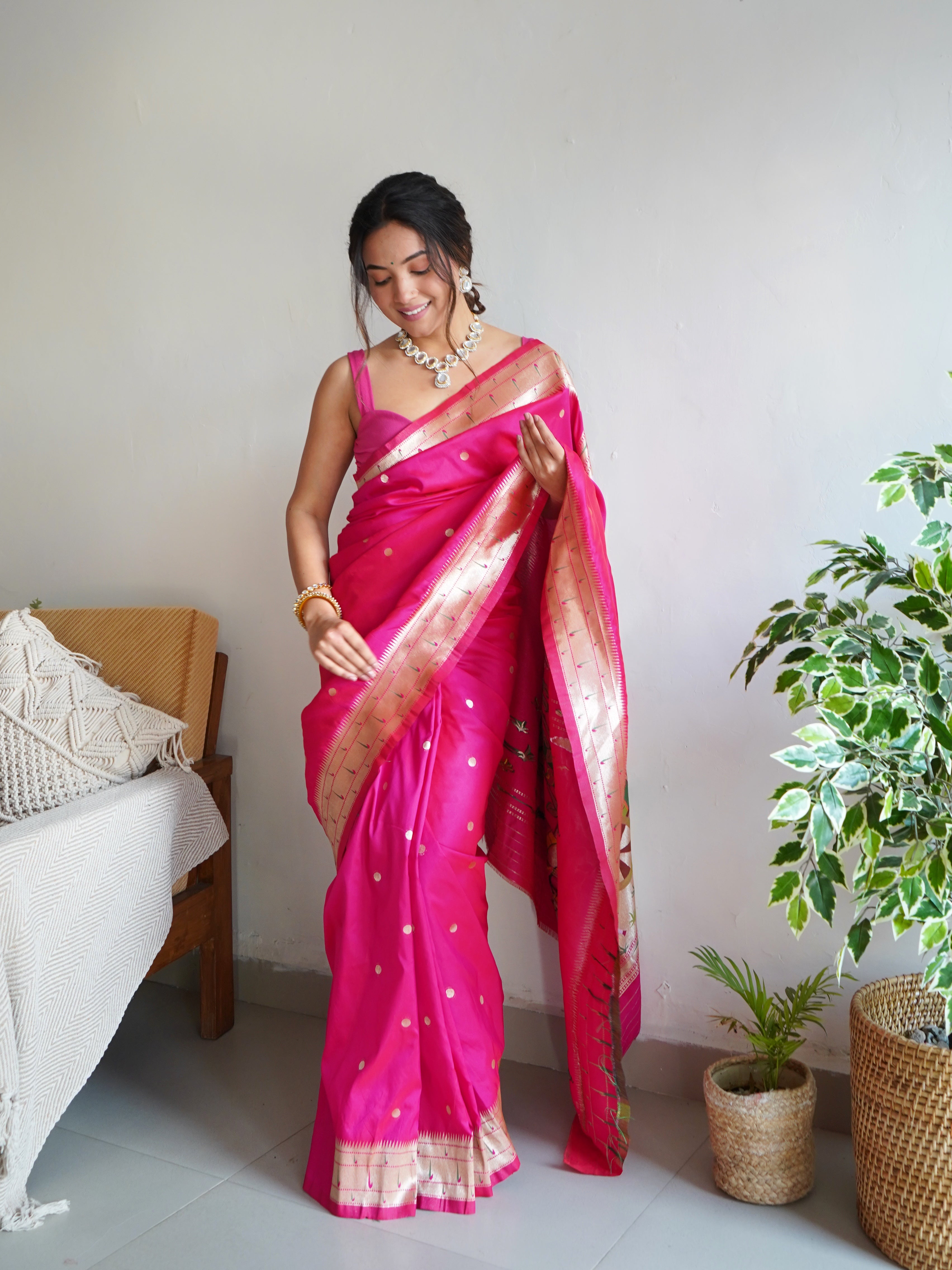 PURE BANARASI SILK SAREE WITH ZARI WEAVING