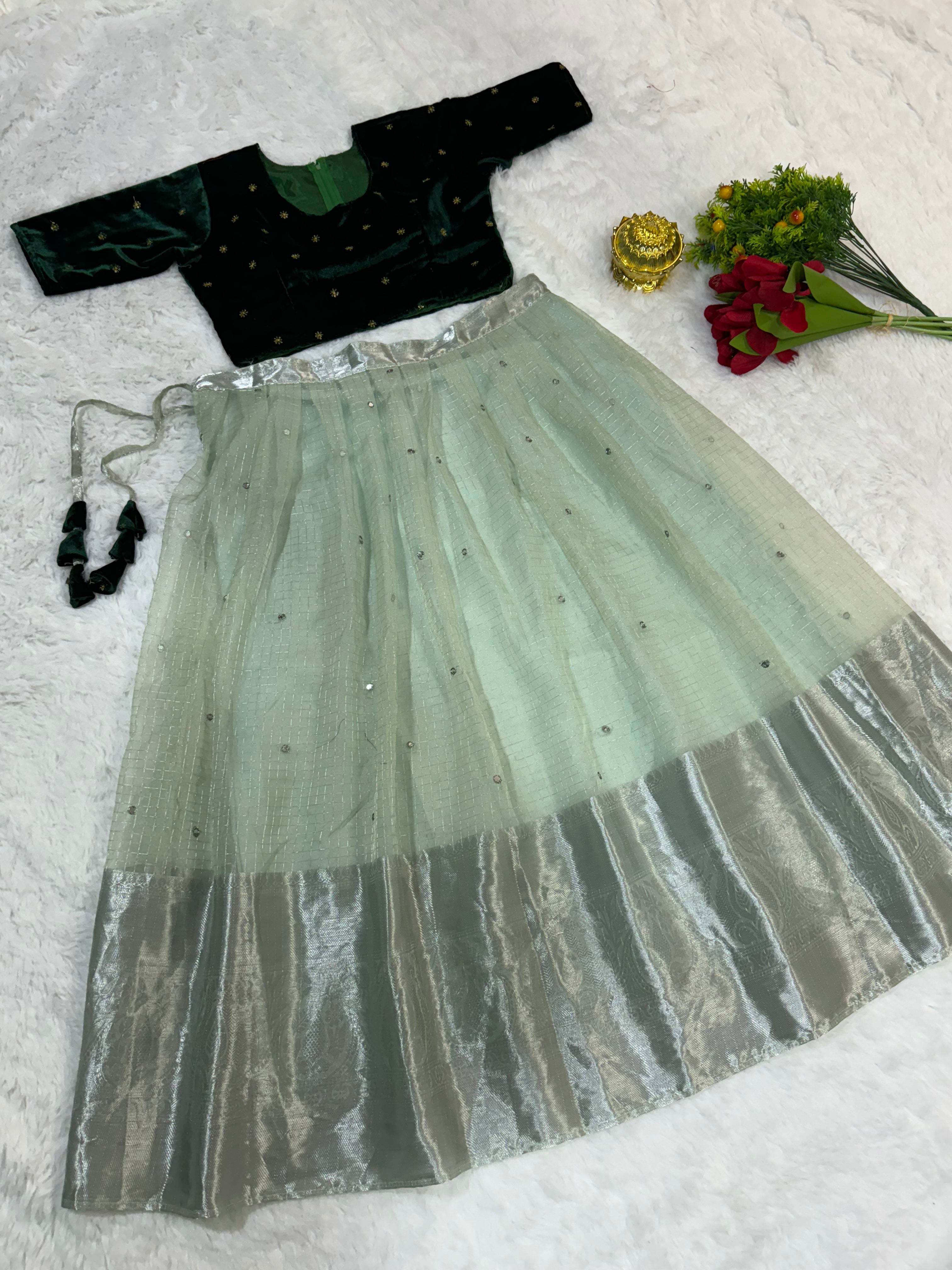 A VELVET DESIGNER OUTFIT LEHENGA FOR ALL OCCASION