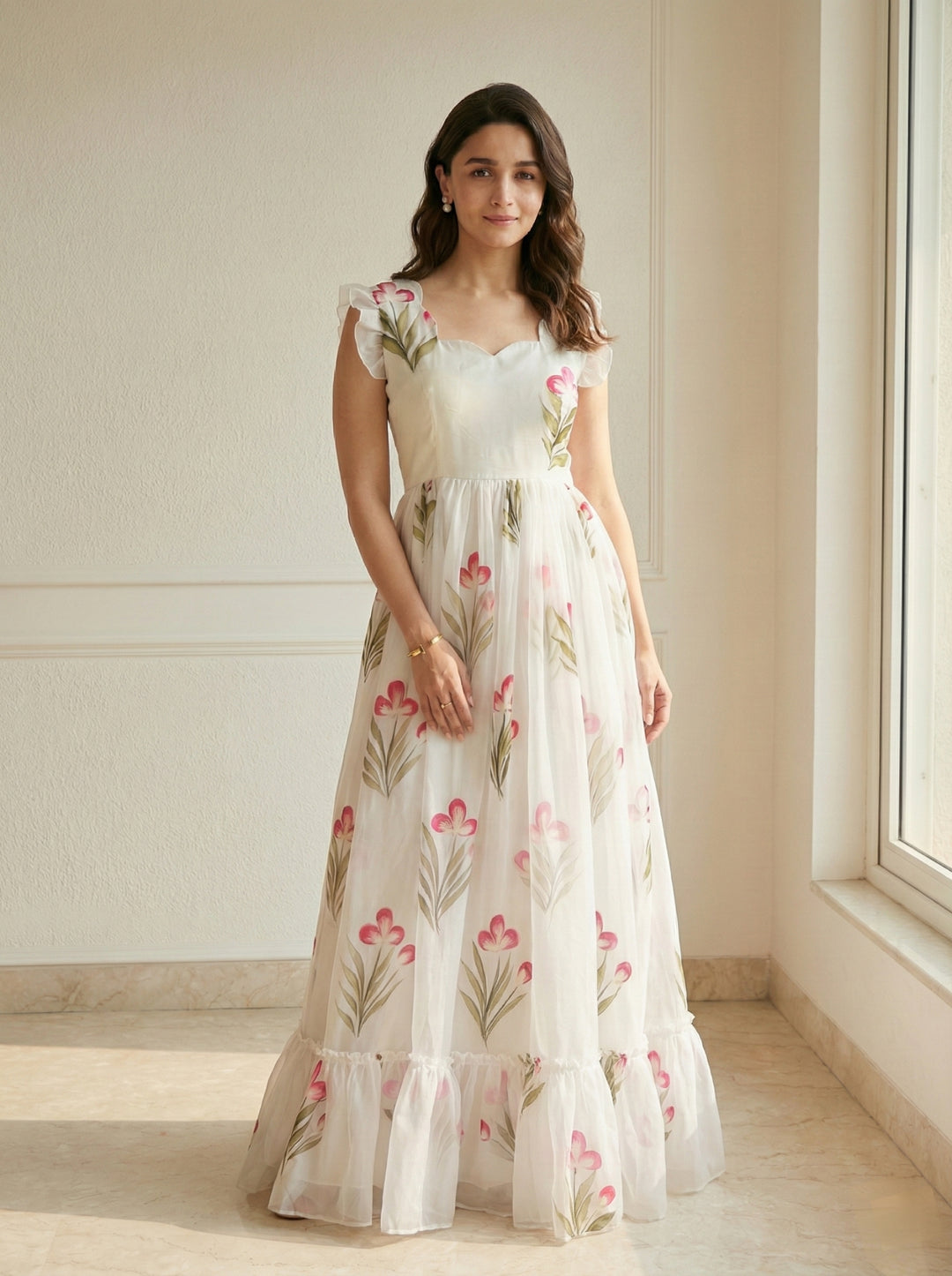 printed party dress JANE dress Garden Party