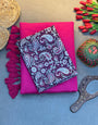 Festive Wear Pure Modal Chanderi Saree with Stylish Tussles and Blouse Fabric