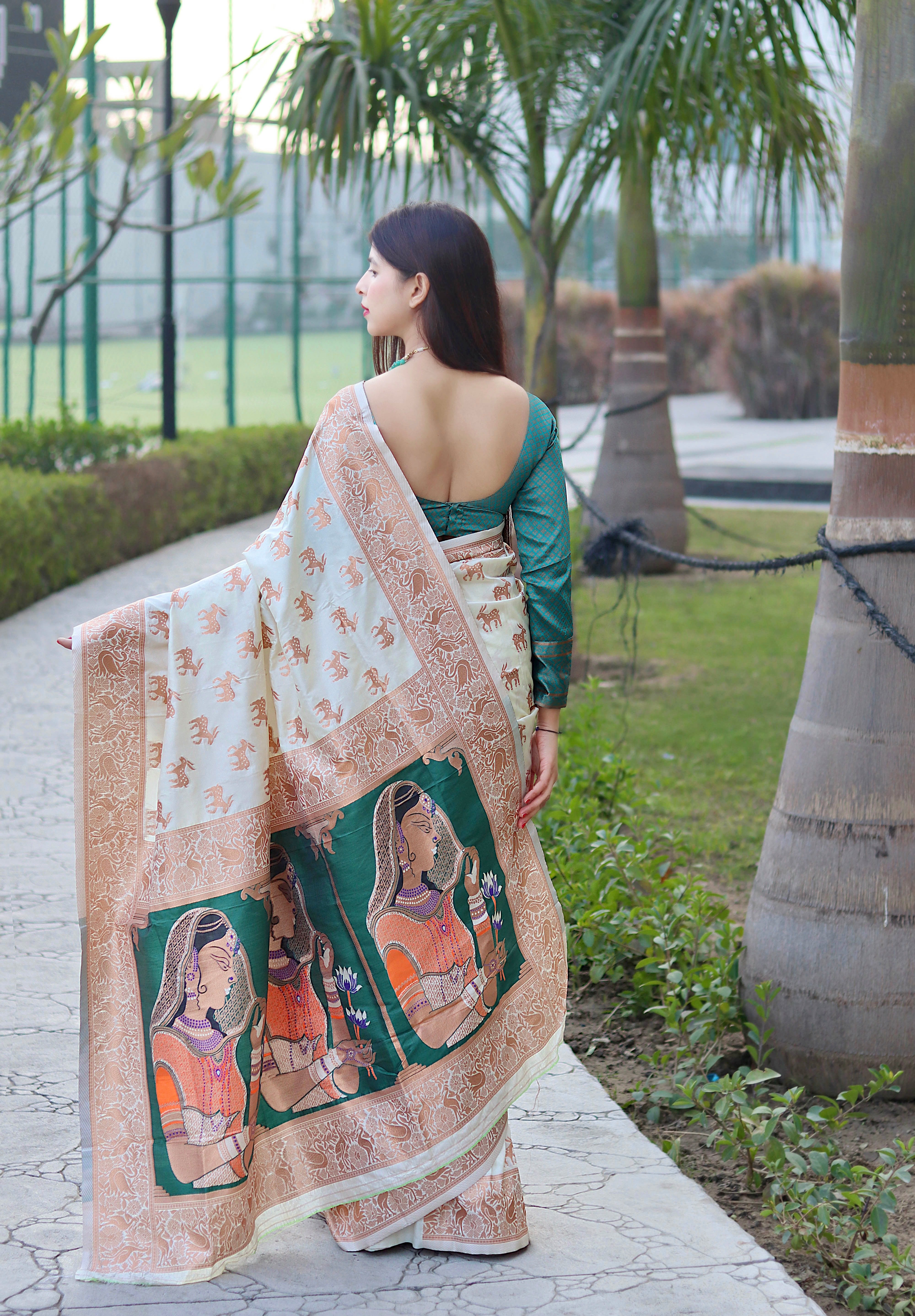 PURE BANARASI SILK SAREE WITH ZARI WEAVING