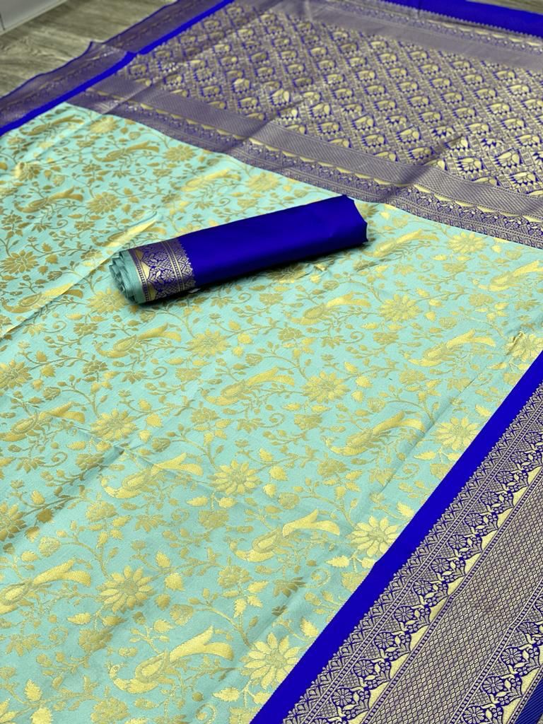 KANJIVARAM SOFT LICHI SILK SAREE