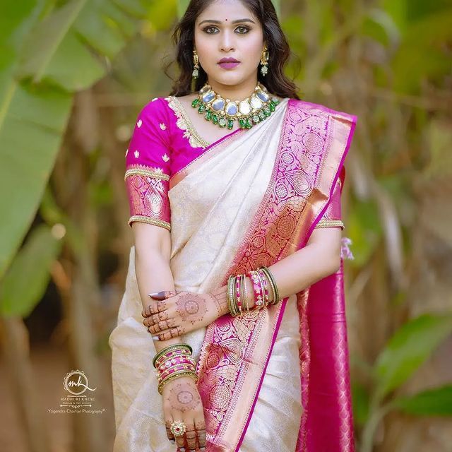 KANJIVARAM SOFT LICHI SILK SRAEE