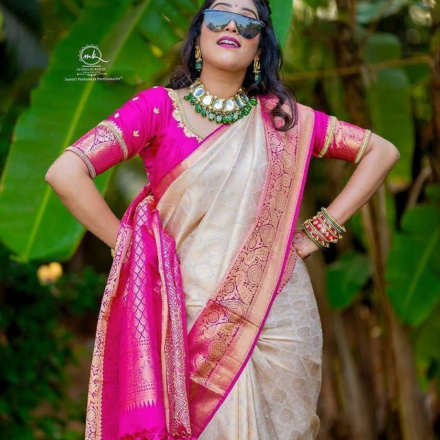 KANJIVARAM SOFT LICHI SILK SRAEE