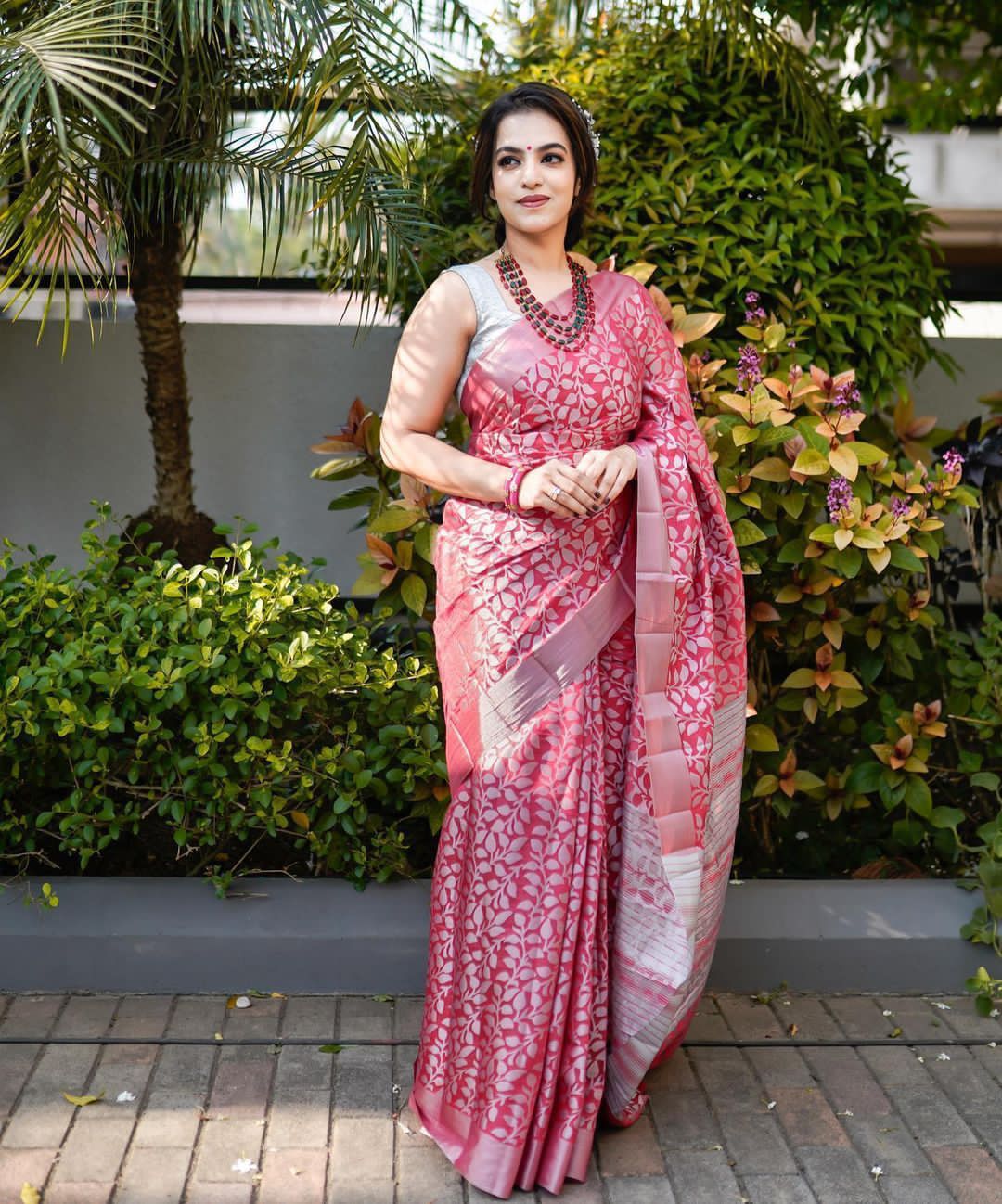 KANJIVARAM LUXURIOUS COMFORTABLE SOFT LITCHI SILK SAREE