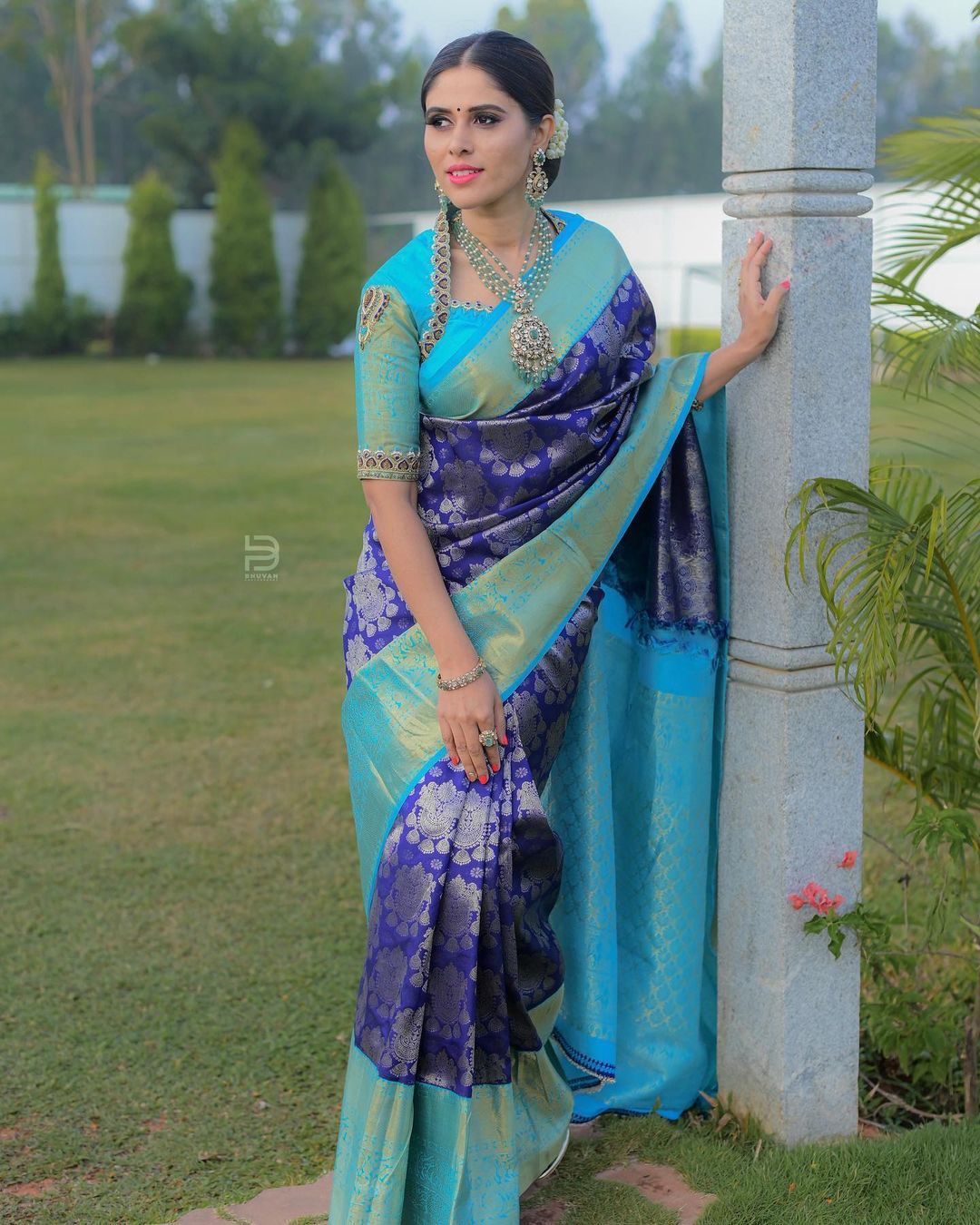 KANJIVARAM SOFT LICHI SILK SAREE