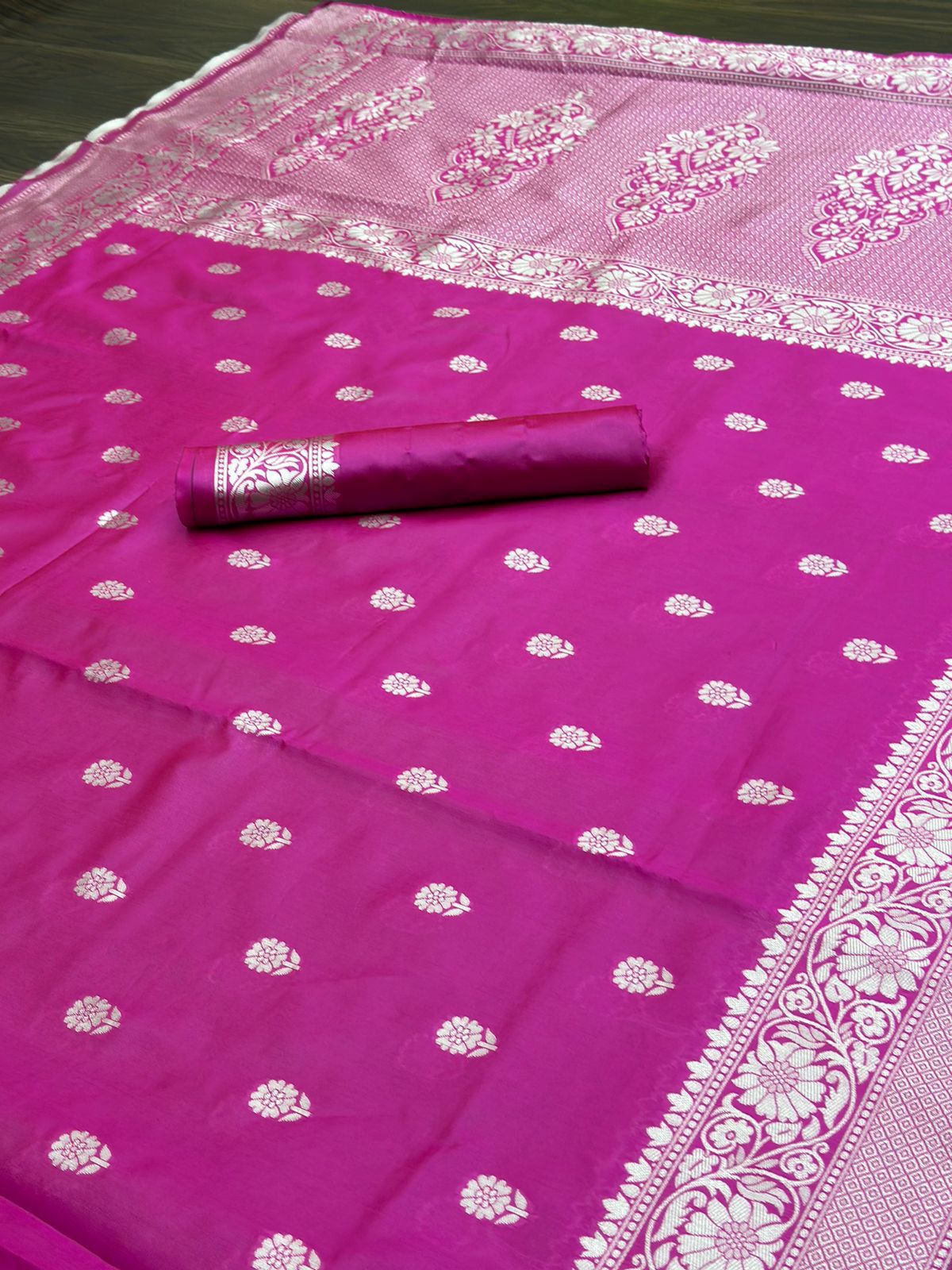 KANJIVARAM LUXURIOUS COMFORTABLE SOFT LITCHI SILK SAREE