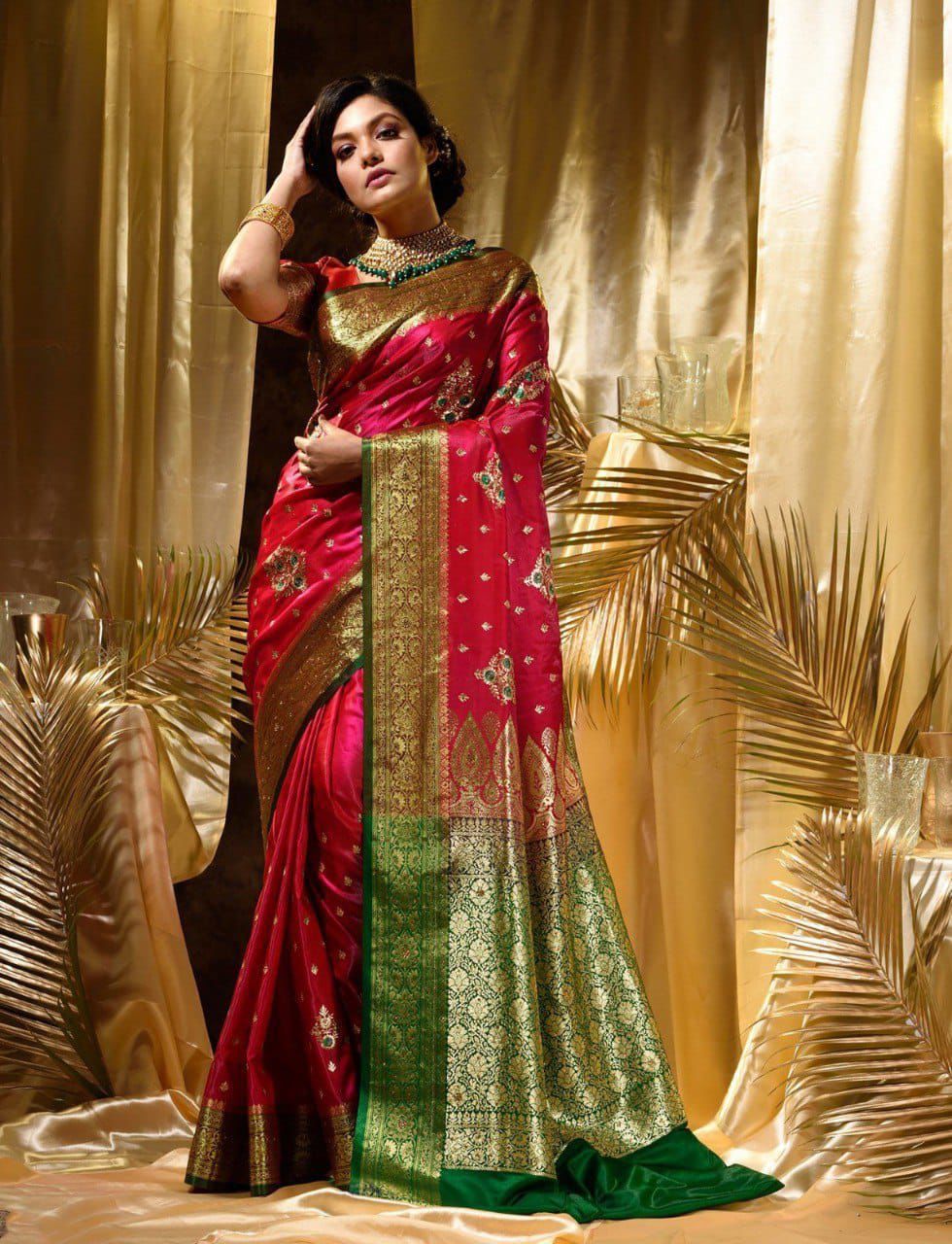 KANJIVARAM SOFT LICHI SILK SAREE