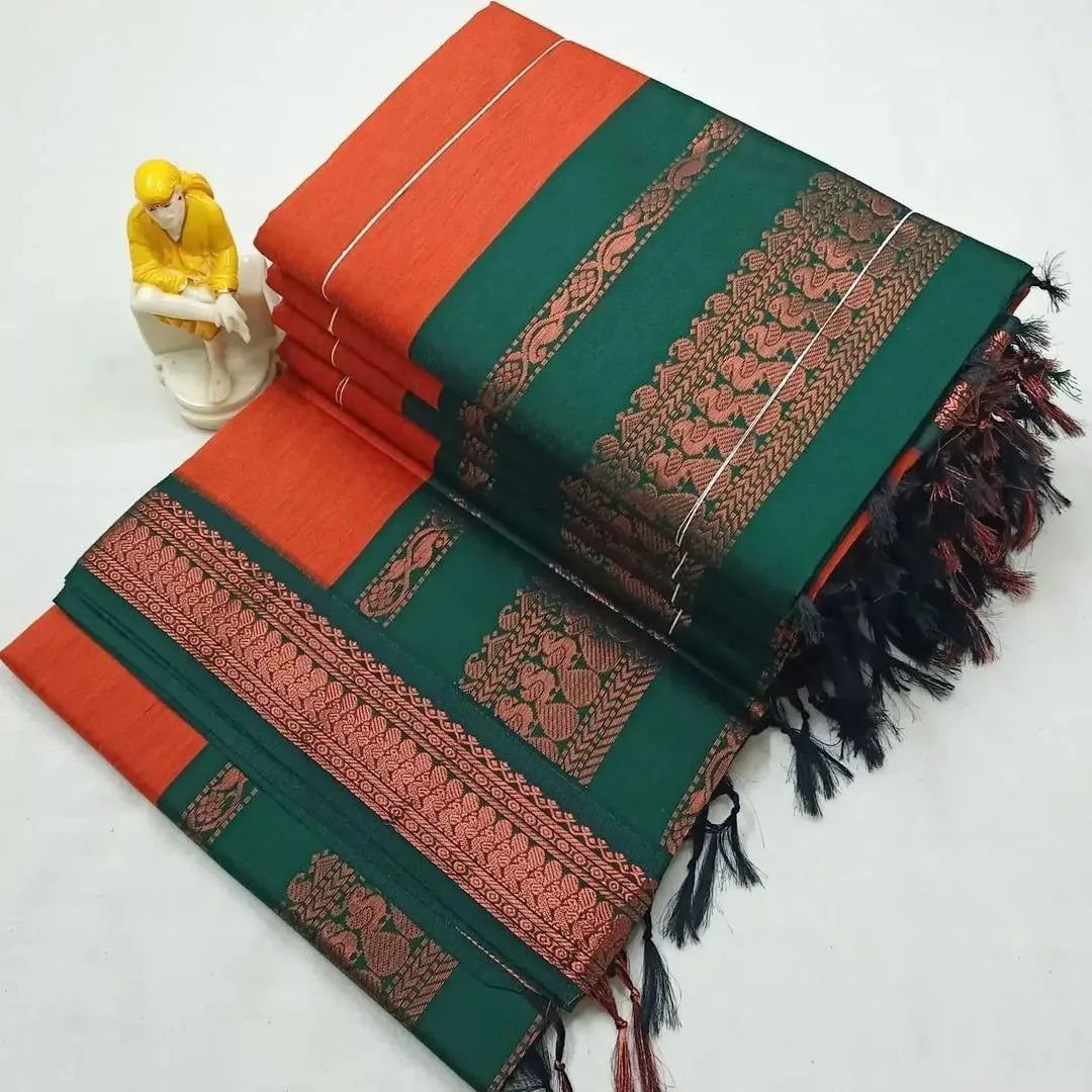 KANJIVARAM SOFT LICHI SILK SAREE