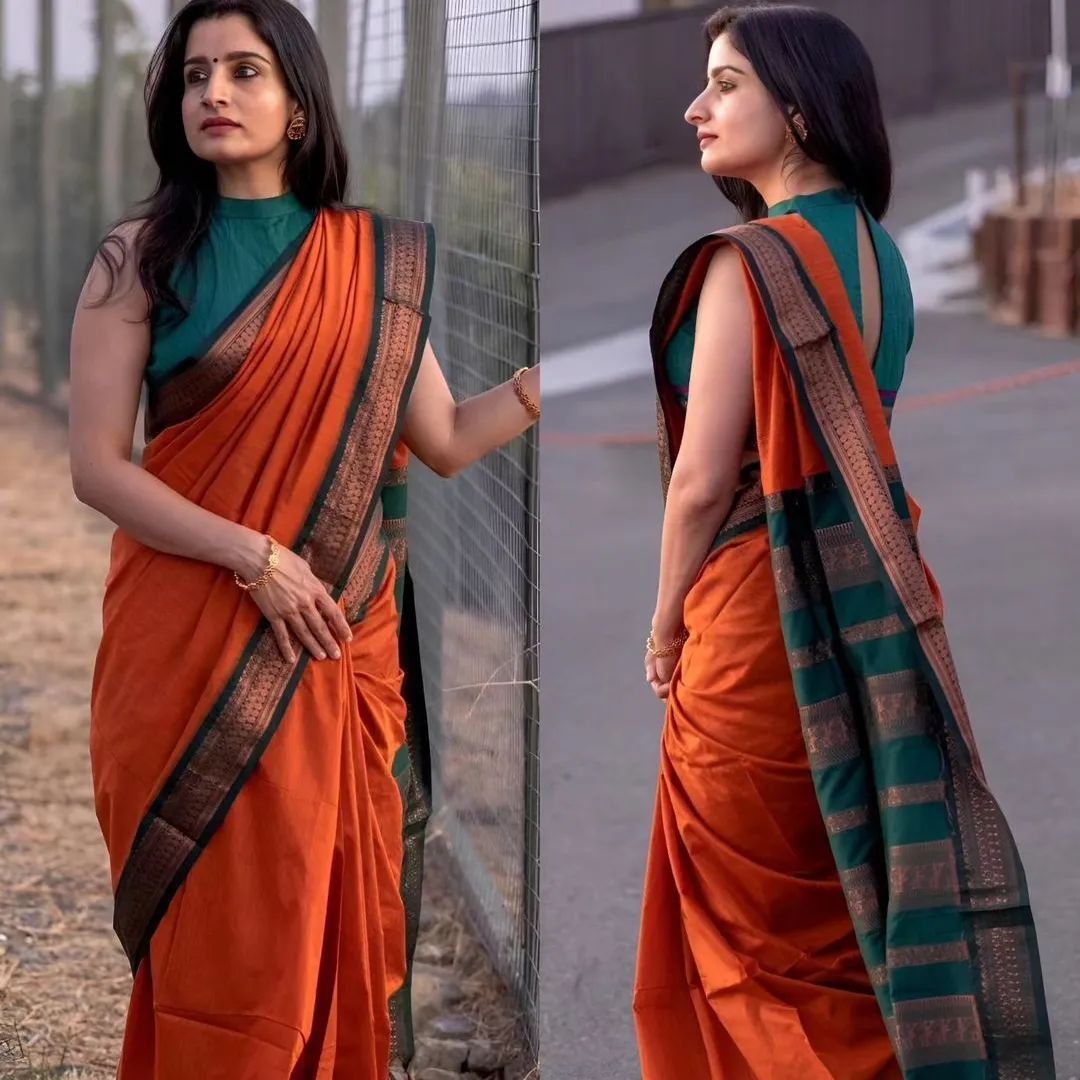 KANJIVARAM SOFT LICHI SILK SAREE