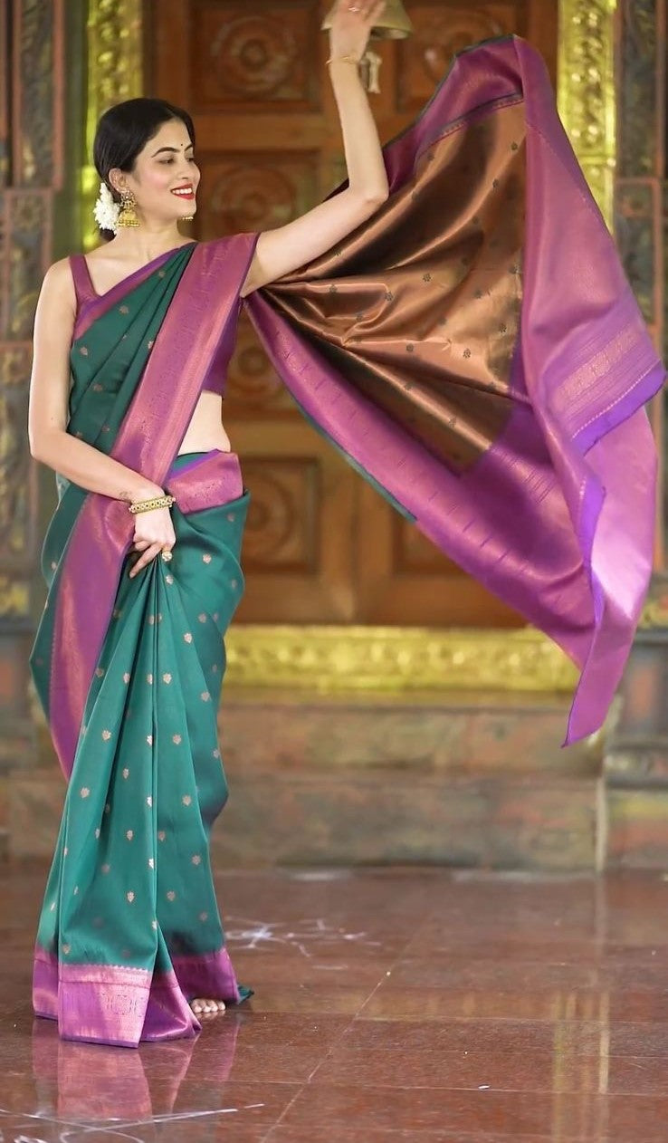 KANJIVARAM SOFT LICHI SILK SAREE