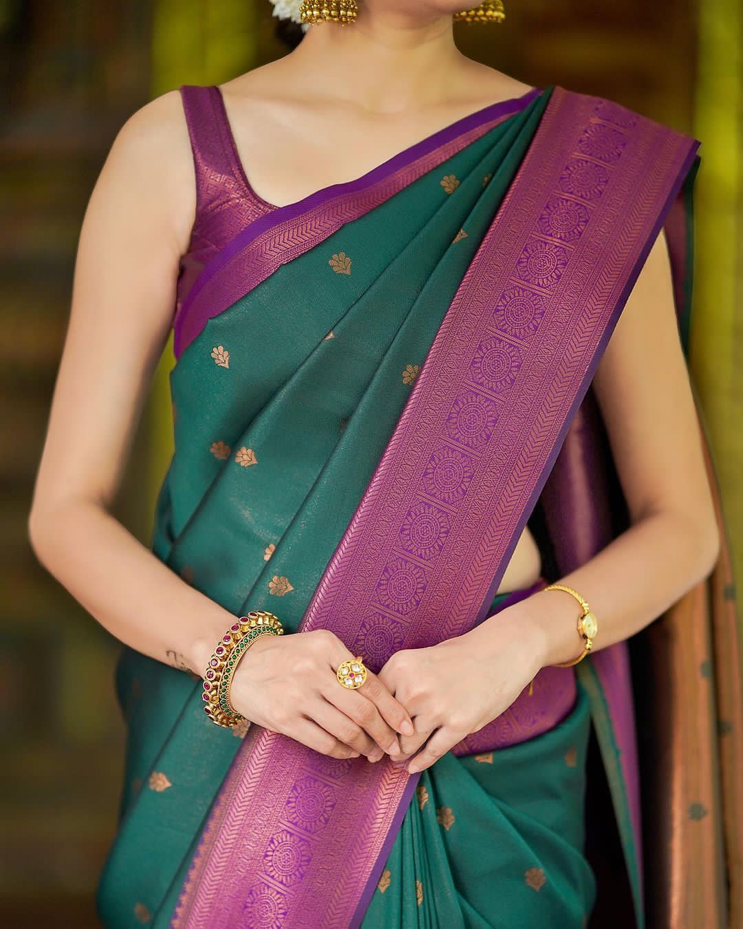 KANJIVARAM SOFT LICHI SILK SAREE