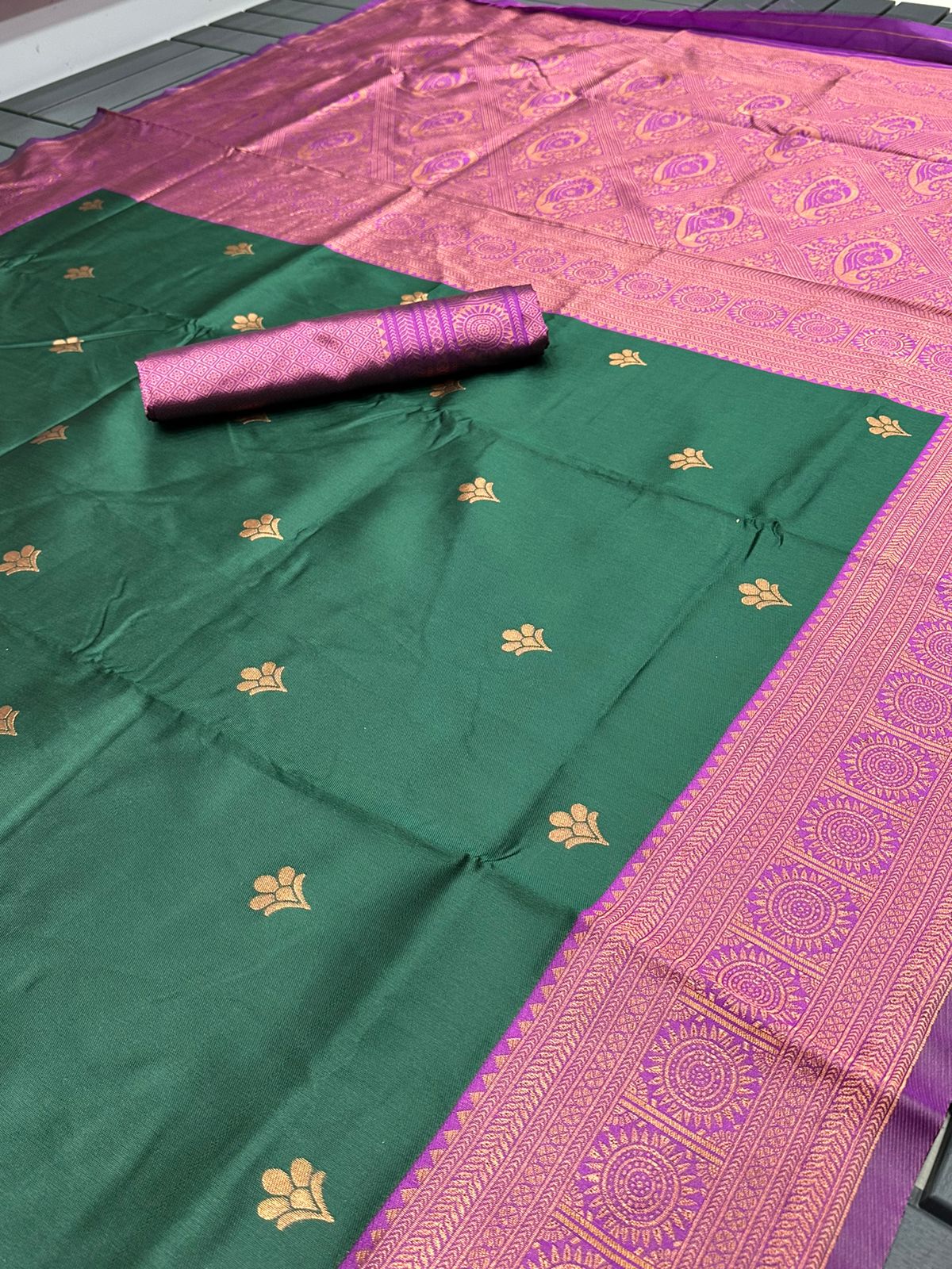 KANJIVARAM SOFT LICHI SILK SAREE