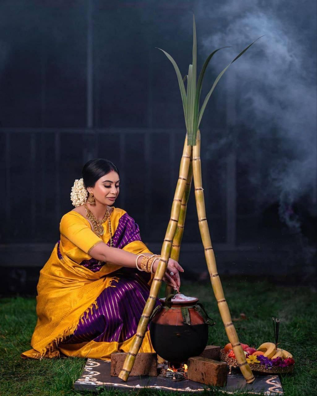 KANJIVARAM SOFT LICHI SILK SAREE