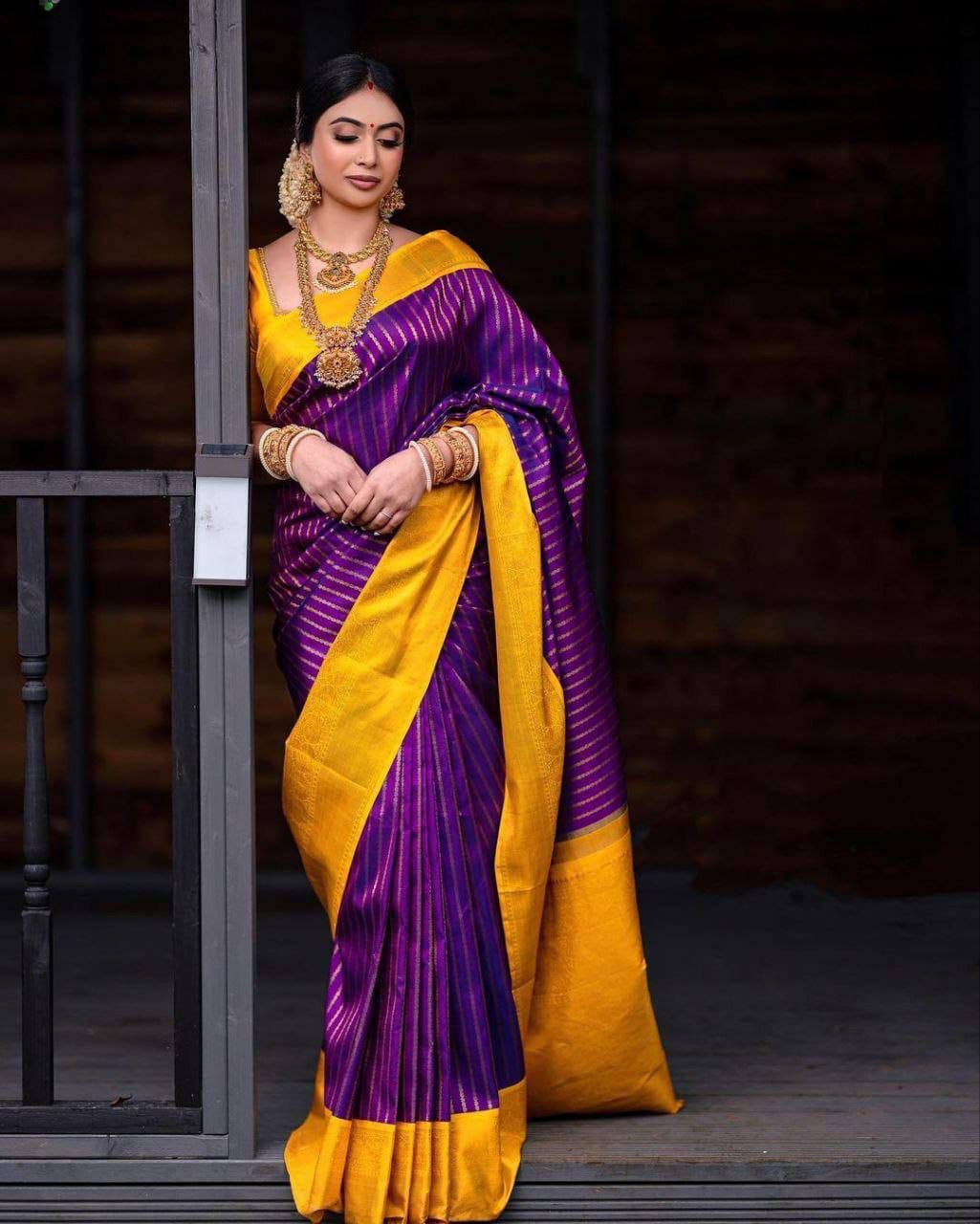 KANJIVARAM SOFT LICHI SILK SAREE