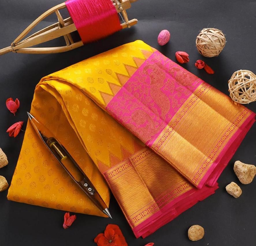 KANJIVARAM SOFT LICHI SILK SAREE