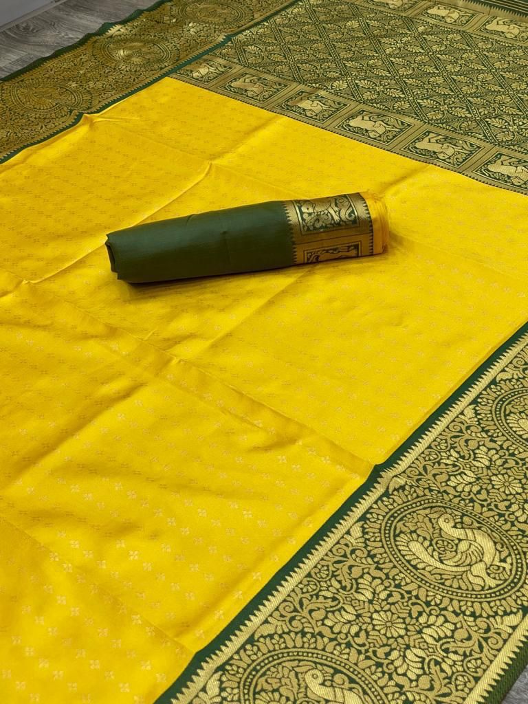 KANJIVARAM SOFT LICHI SILK SAREE