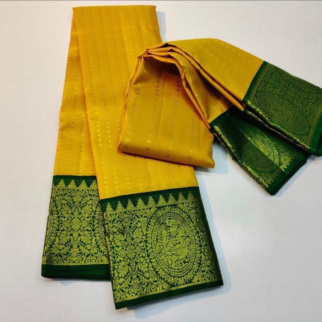 KANJIVARAM SOFT LICHI SILK SAREE