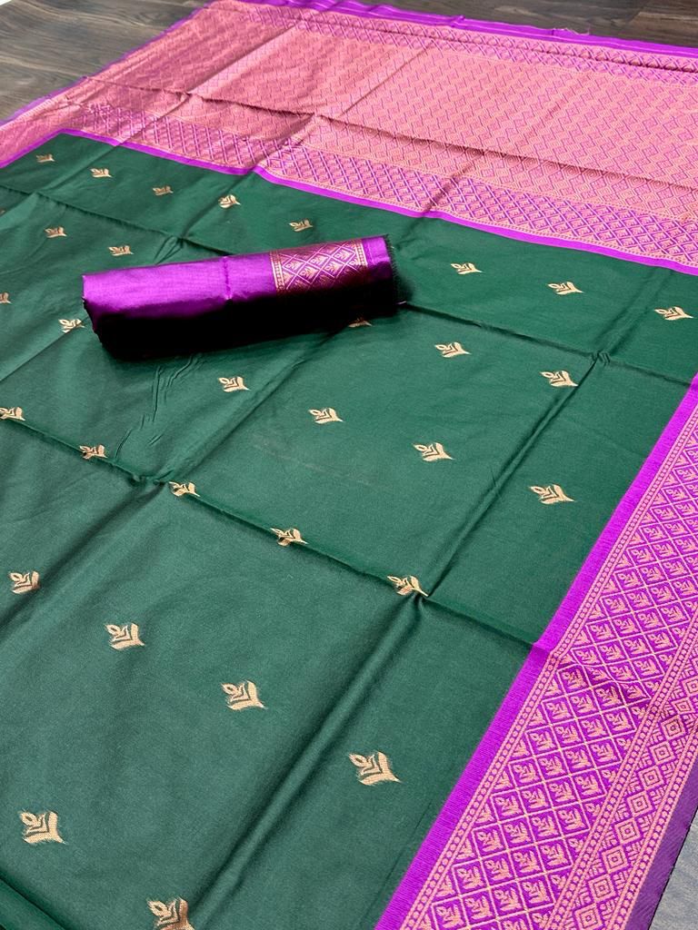 KANJIVARAM SOFT LICHI SILK SAREE