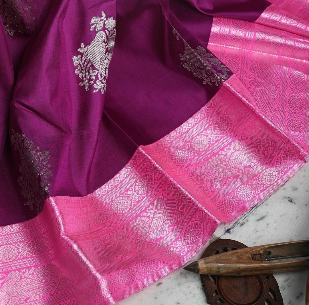 KANJIVARAM SOFT LICHI SILK SAREE