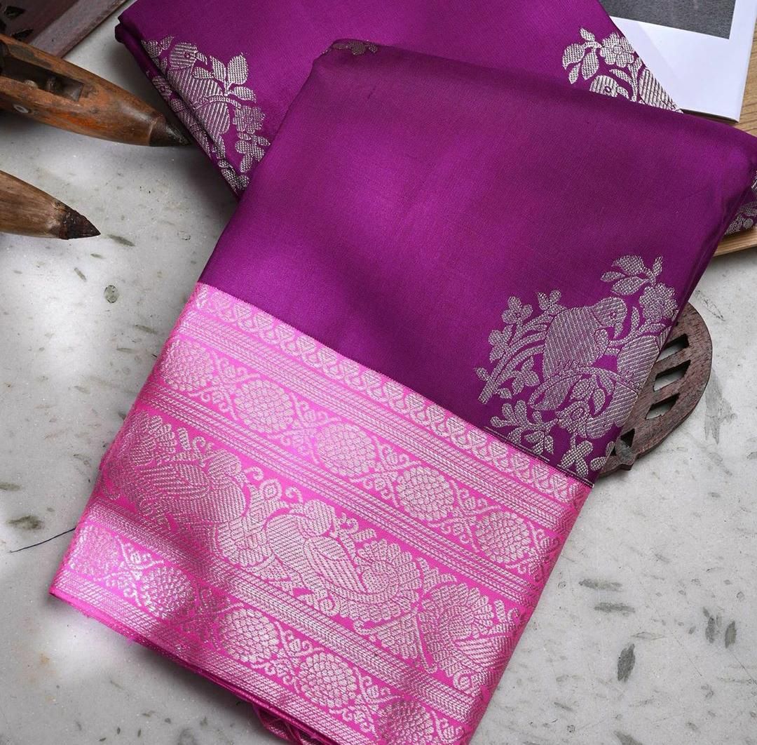 KANJIVARAM SOFT LICHI SILK SAREE