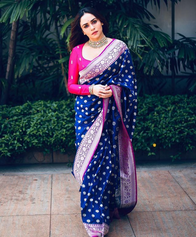 KANJIVARAM SOFT LICHI SILK SAREE