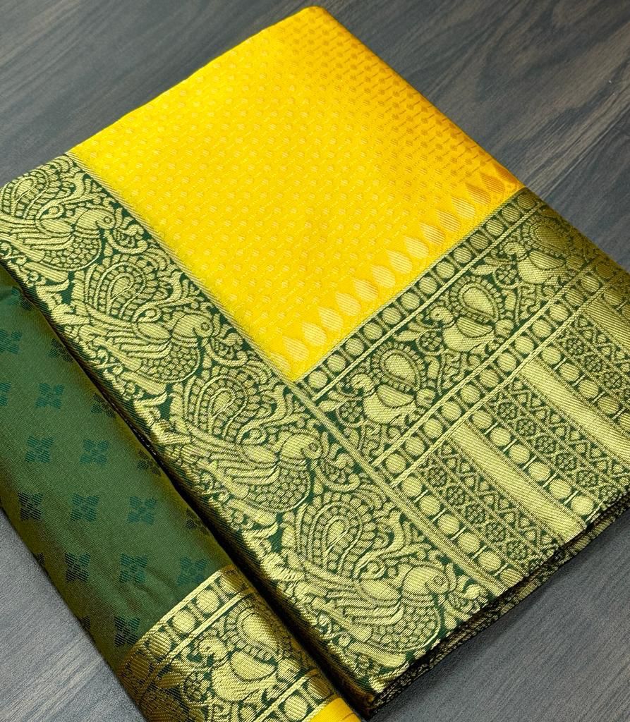 KANJIVARAM SOFT LICHI SILK SAREE