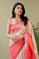 KANJIVARAM SOFT LICHI SILK SAREE