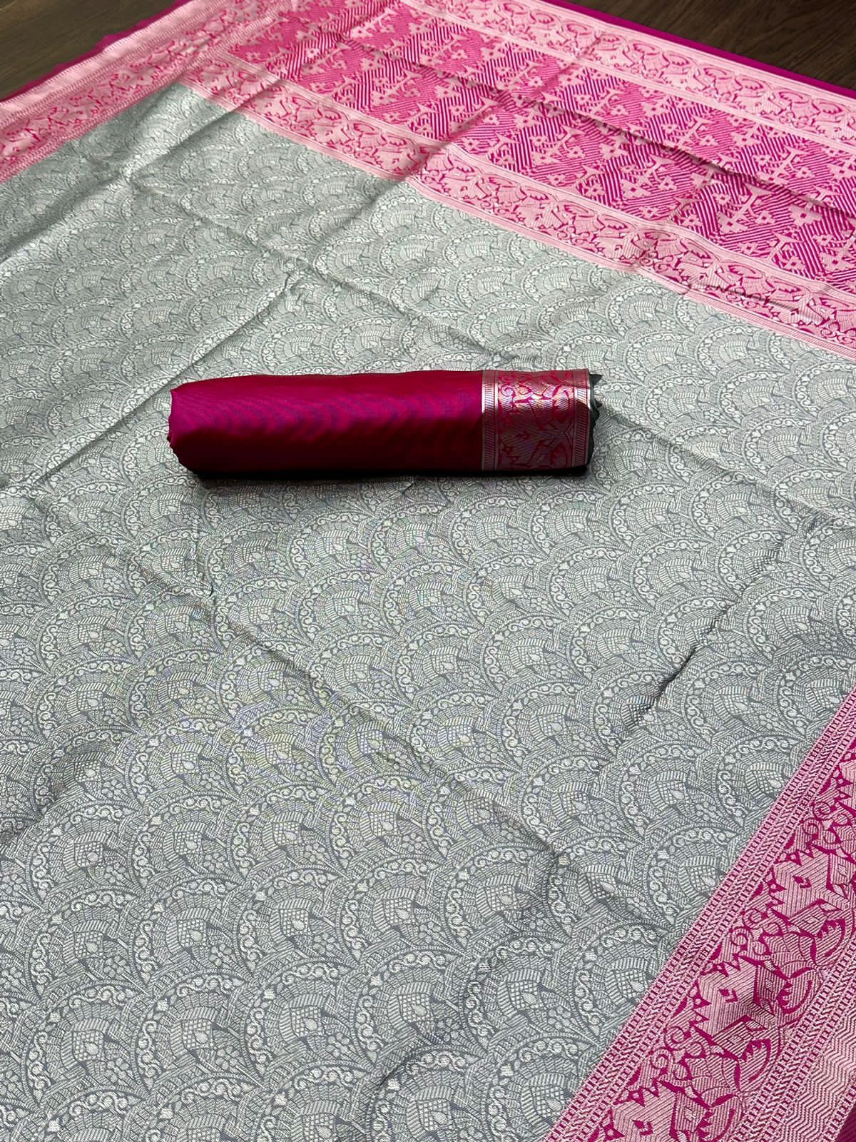 KANJIVARAM SOFT LICHI SILK SAREE