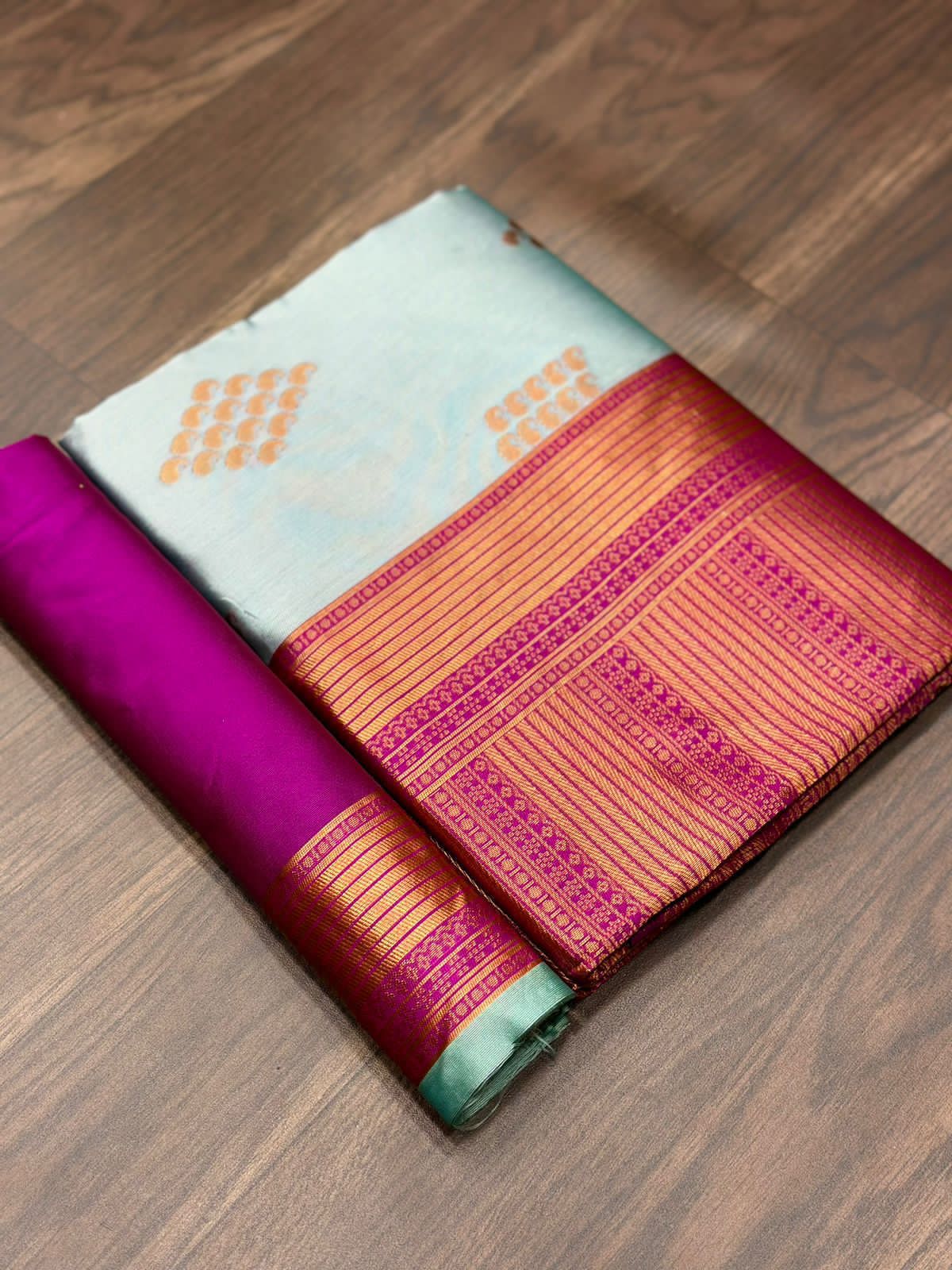 KANJIVARAM SOFT LICHI SILK SAREE