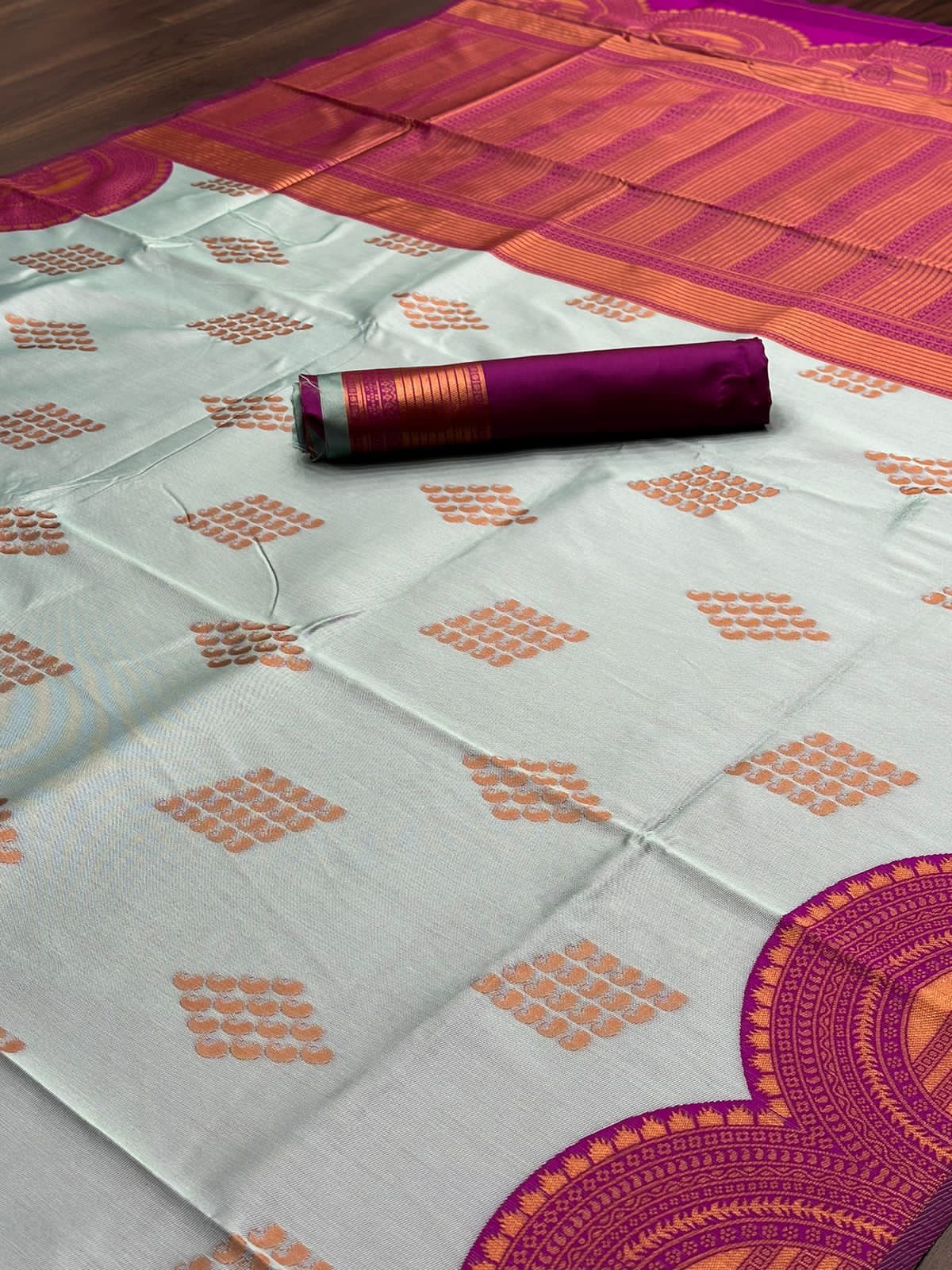 KANJIVARAM SOFT LICHI SILK SAREE