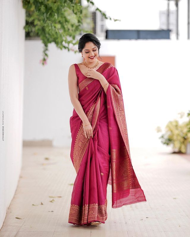 KANJIVARAM LUXURIOUS COMFORTABLE SOFT LITCHI SILK SAREE