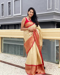 KANJIVARAM SOFT LICHI SILK SAREE