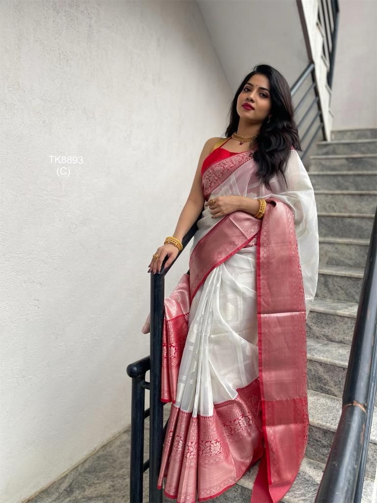 KANJIVARAM SOFT LICHI SILK SAREE