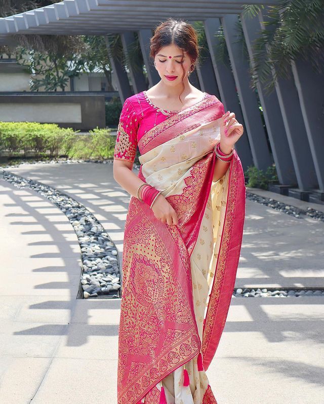 KANJIVARAM SOFT LICHI SILK SAREE