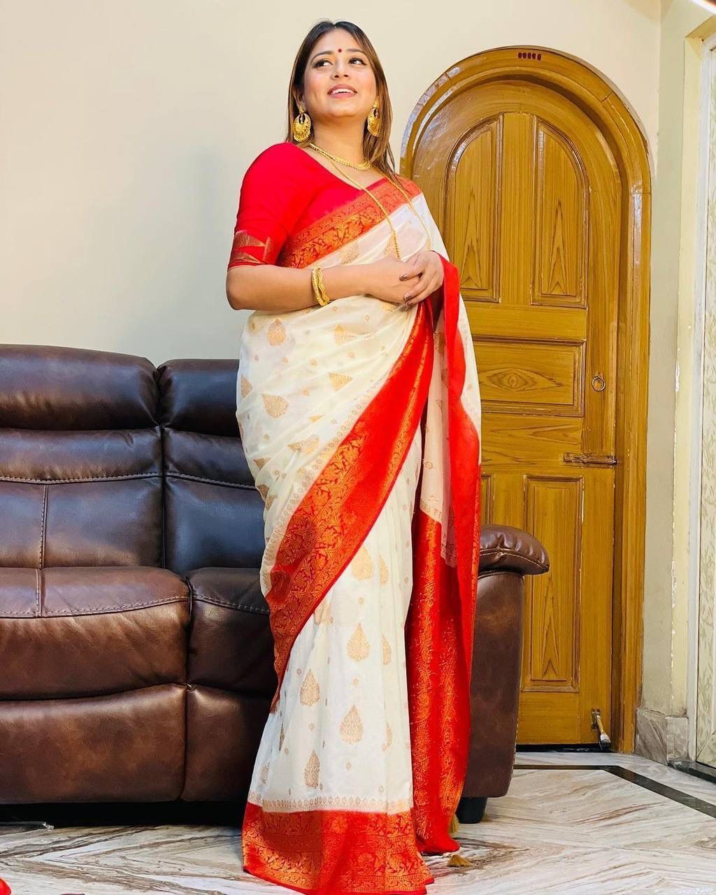 KANJIVARAM SOFT LICHI SILK SAREE