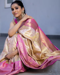 KANJIVARAM SOFT LICHI SILK SAREE