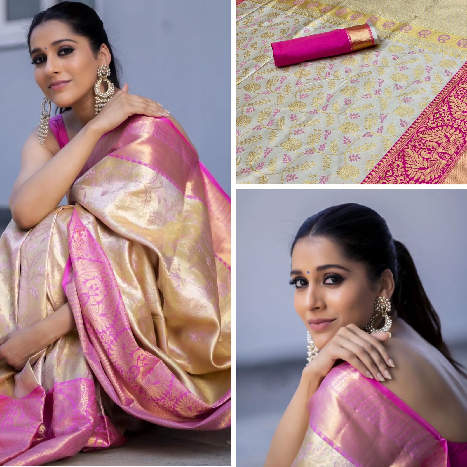 KANJIVARAM SOFT LICHI SILK SAREE