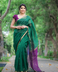 BOLLYWOOD HIT LINEN SOFT SAREE