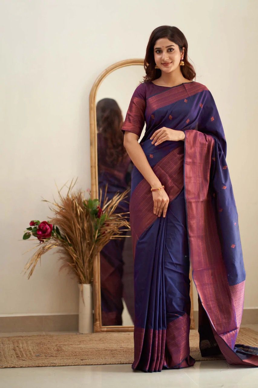 KANJIVARAM LUXURIOUS COMFORTABLE SOFT LITCHI SILK SAREE