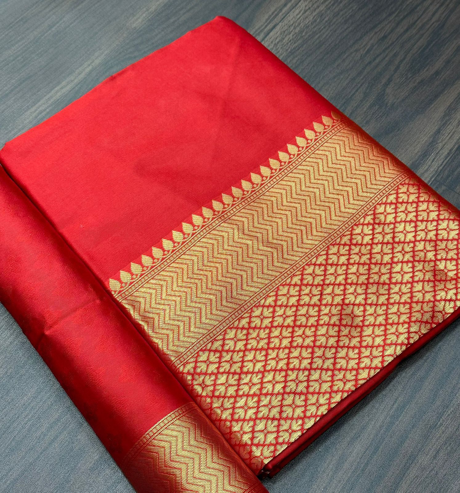 KANJIVARAM LUXURIOUS COMFORTABLE SOFT LITCHI SILK SAREE