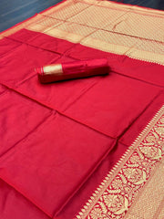 KANJIVARAM LUXURIOUS COMFORTABLE SOFT LITCHI SILK SAREE