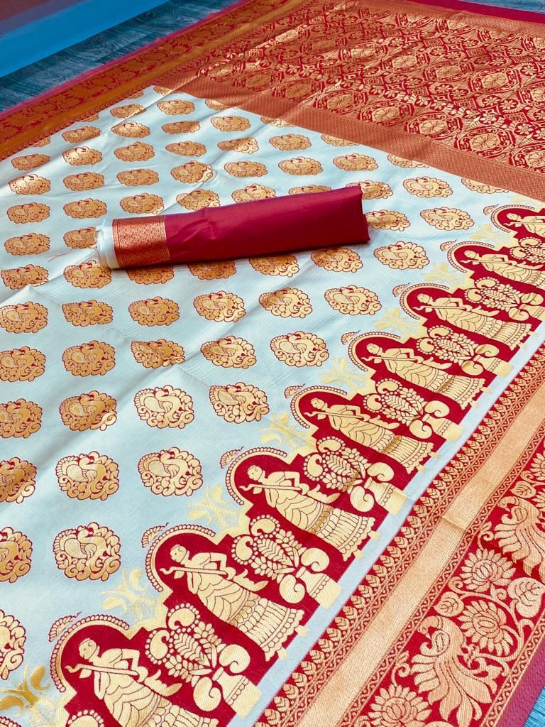 KANJIVARAM SOFT LICHI SILK SAREE