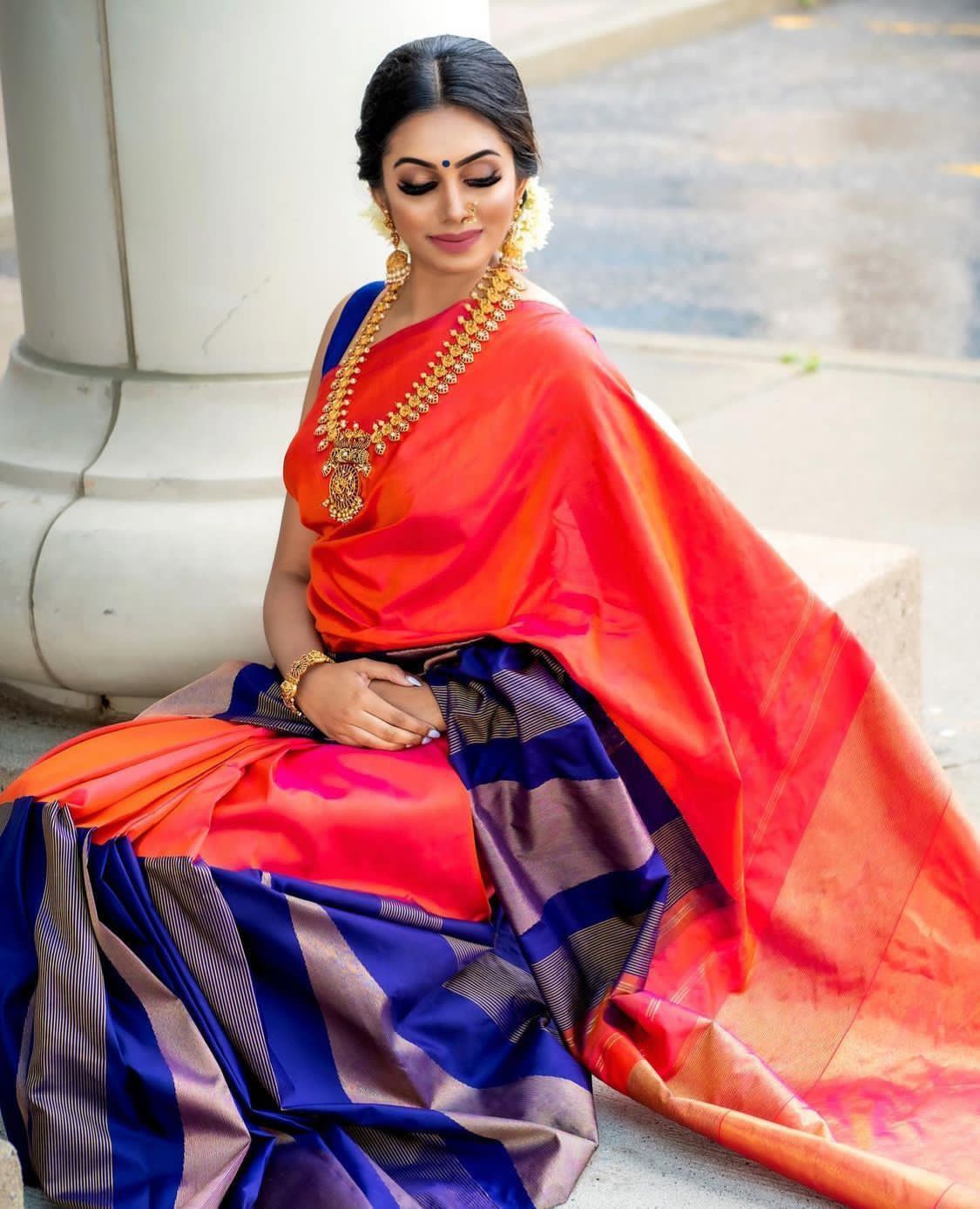 KANJIVARAM SOFT LICHI SILK SAREE