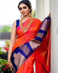 KANJIVARAM SOFT LICHI SILK SAREE