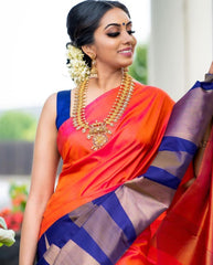 KANJIVARAM SOFT LICHI SILK SAREE