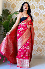 PURE BANARASI SILK SAREE WITH ZARI WEAVING